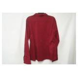 NWT Maurices Size L Burgundy Button Up dress shirt