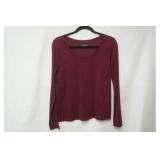 Eileen Fisher size XS long sleeve burgundy