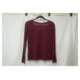Eileen Fisher size XS long sleeve burgundy