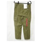 NWT Social Standard Size XL Olive Green Cargo Crop