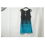 Teal & Black Swim Cover/Dress New Condition. (no tag-Large?)