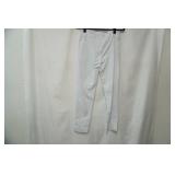 eric casual white stretch pull on slacks size S