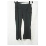 Wide leg black leggings size XL