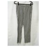 J. Jill essential cotton stretch size 6 black & white checkered slacks