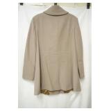 Tan wool coat  size L?
