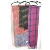 NWT  plaid Maurices,Black cotton sequined,maroon scarves