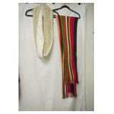 Round scarf, multi colored long scarf