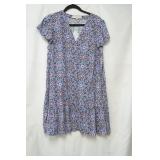 NWT Loft Blue Flowered dress size PL