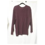 Field Master  v neck pullover sweater wine size xlt