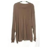 New Foundry long sleeve polo brown size 3xl