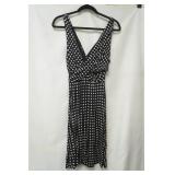 NWT Loft Dress black / white /pink design size mp