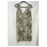 NWT Loft Black print dress size L