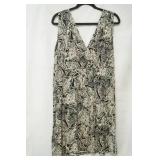 NWT Loft Black print dress size L