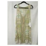 NWT O Neill Light green yellow dress size L