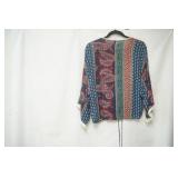 Xhilaration Paisley fringe top size M