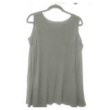 NWT Dress barn  Roz & Ali knit open shoulder top size L