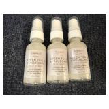 3 Bottles Of Organic 17 Green Tea & Hyaluronic Serum