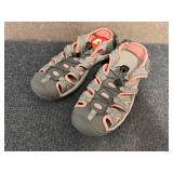 Dannto Grey And Pink Sandals - Size 8.5