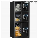 TRIPLE DOOR 8.1 Cubic ft Extra Large Home Safe