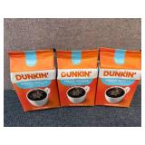 3 Bags Of Dunkin Fench Vanilla Coffee