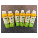 6 Bottles Of Alba Botanical 50 Spf Sunscreen