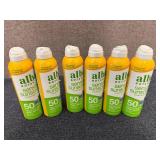 6 Bottles Of Alba Botanical 50 Spf Sunscreen