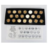 Lot of 5 Boxes Gold Plated State Quarters ($25.00 Face)