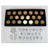 Lot of 5 Boxes Gold Plated State Quarters ($25.00 Face)