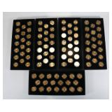 Lot of 5 Boxes Gold Plated State Quarters ($25.00 Face)