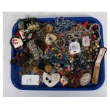 Large Costume Jewelry Lot - Bracelets, Earrings, Necklaces