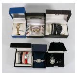 6 Piece Wristwatch Lot: Mixed Styles, Casual to Dress Watches