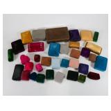 Lot of 30+ Vintage Empty Jewelry Display Boxes - Various Sizes & Brands