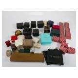 Lot of 30+ Vintage Empty Jewelry Display Boxes - Various Sizes & Brands (Tiffany)