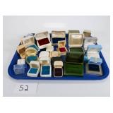 Lot of 20 Vintage Empty Jewelry Display Boxes - Various Sizes & Brands