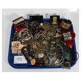 Vintage Lot of Bracelets, Necklaces, Earrings, Cuffs, and More