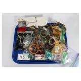 Vintage Lot of Bracelets, Necklaces, Compacts, Earrings