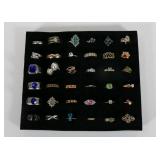 Better Vintage Costume Jewelry Ring Lot of 72