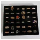 Better Vintage Costume Jewelry Ring Lot of 72