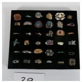 Better Vintage Costume Jewelry Ring Lot of 72