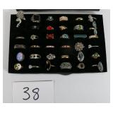 Better Vintage Costume Jewelry Ring Lot of 71