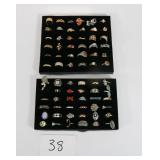 Better Vintage Costume Jewelry Ring Lot of 71