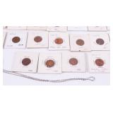 Wheat Pennies (Random Dates), Indian Heads + Necklace