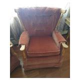 Pair of Matching Light Burnt Orange Chairs