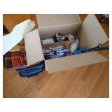 Toiletries, First Aid Supplies, Vintage J.C. Higgins Travel Kit, and White T-Shirts