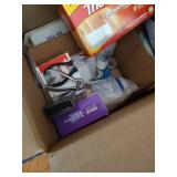 Toiletries, First Aid Supplies, Vintage J.C. Higgins Travel Kit, and White T-Shirts