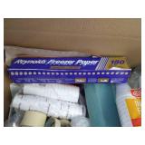 Big Box of Paper Products and Disposable Items - Freezer Paper, Cups, Etc.
