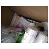 Big Box of Paper Products and Disposable Items - Freezer Paper, Cups, Etc.