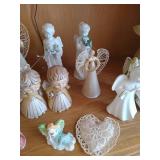 Large Lot of Angel Figurines