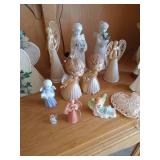 Large Lot of Angel Figurines