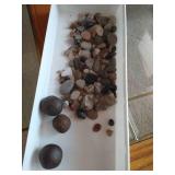 Lot of Rocks and Steel Balls